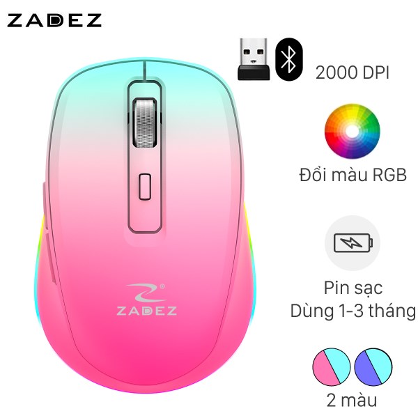 Chuột Sạc Bluetooth Silent Zadez M382Z