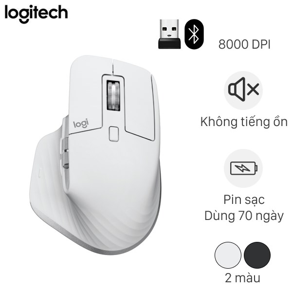 Chuột sạc Bluetooth Silent Logitech MX Master 3s