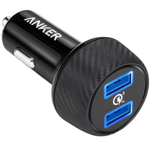 Sạc xe hơi 2 cổng 39W Anker có Quick Charge 3.0