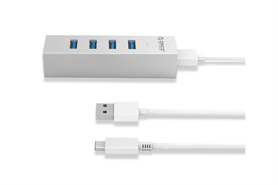 Bộ chia USB Hub 4 cổng USB 3.0 ORICO ASH4-U3-SV Bạc