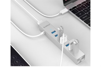 Bộ chia USB Hub 7 cổng USB 3.0 ORICO ASH7-U3-SV Bạc