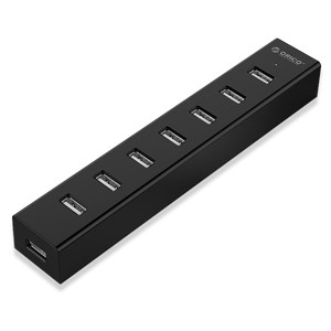 Bộ chia USB Hub 7 cổng USB 2.0 ORICO H7013-U2-10-BK Đen