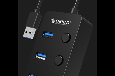 Bộ chia USB Hub 4 cổng USB 3.0 ORICO W9PH4-V1 BK Đen