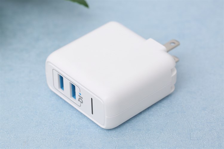 Adapter sạc 2 cổng USB 12W Anker PowerPort Elite 2 - A2023 Màu Trắng
