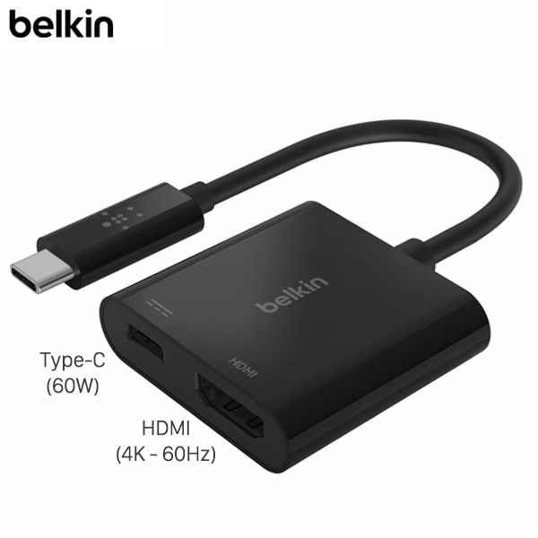 Adapter chuyển đổi Type C 2 in 1 Belkin AVC002