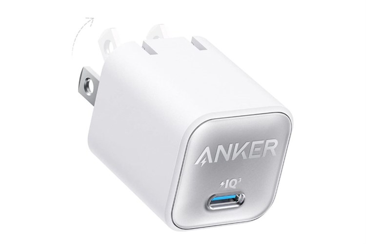 Adapter Sạc Type C PD GaN 30W Anker Nano 3 A2147 Màu Trắng