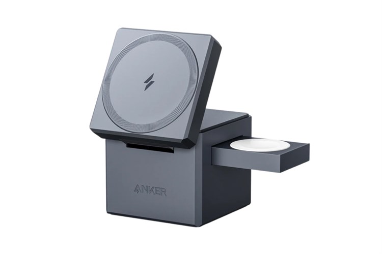 Đế sạc không dây MagSafe 3 in 1 15W Anker 737 Cube Y1811 Màu Đen
