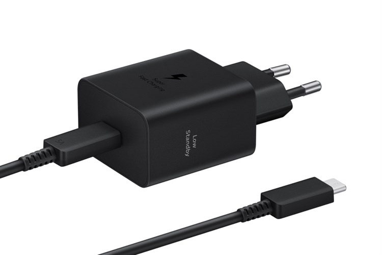 Bộ Adapter sạc kèm cáp Type C - Type C PD 45W Samsung EP-T4511 Màu Đen