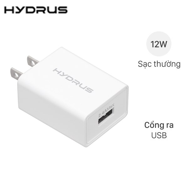 Adapter Sạc 2.4A Hydrus JLC-333