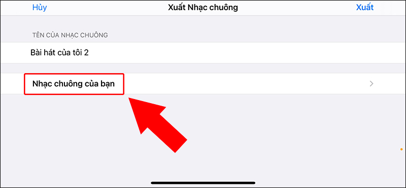 Chọn Nhạc chuông của bạn