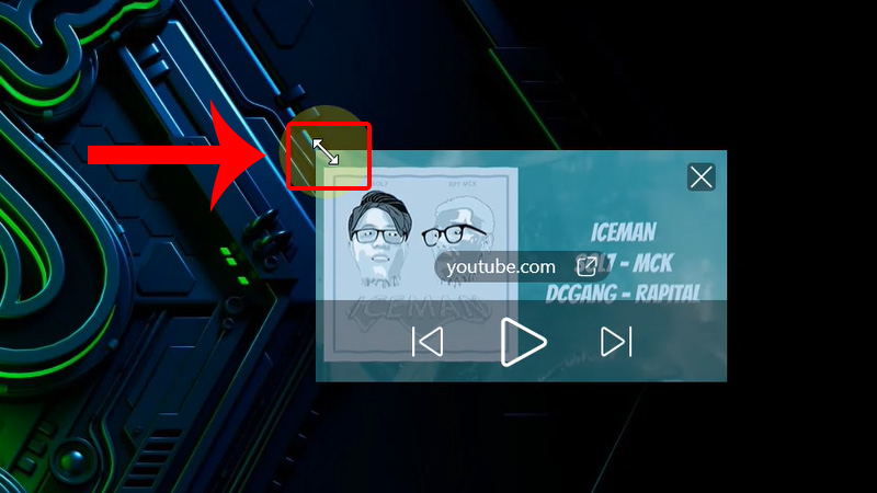 Thay đổi kích thước cửa sổ video