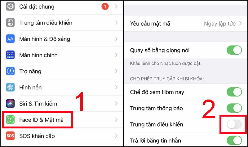 Gạt sang trái nút cạnh Trung tâm điều khiển để vô hiệu hóa