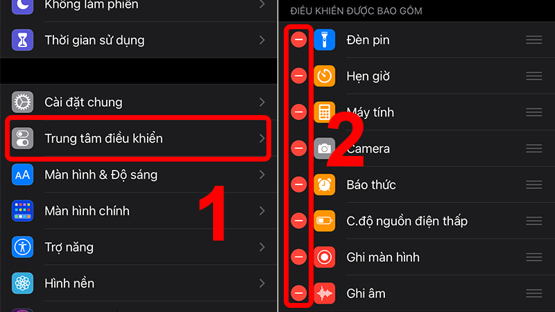 Giảm bớt tùy chọn cho máy