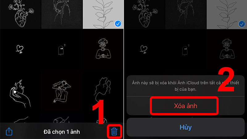 Tiến hành xóa file phương tiện