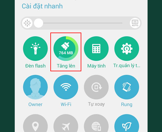 Tính năng dọn dẹp sẵn có trên ZenFone.