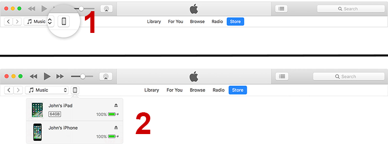 Giao diện trong iTunes