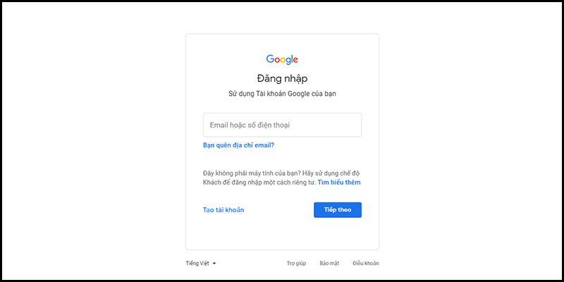 Đăng nhập Google