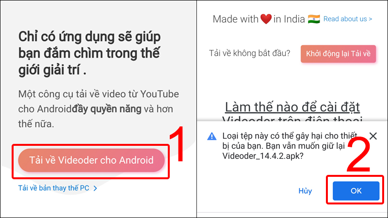 Tải file cài đặt Videoder Youtube