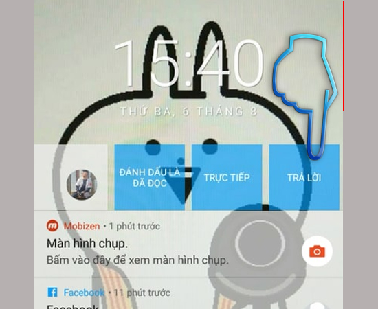 Vậy là bạn đã có thể trả lời nhanh tin nhắn trong màn hình khoá bằng cách vuốt tin nhắn đó qua trái và chọn trả lời.