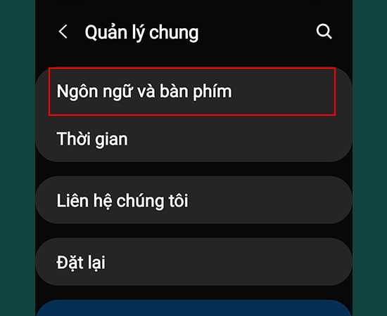 Bước 2: Chọn Ngôn ngữ và bàn phím.