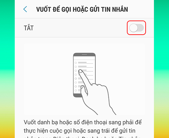 Bật công tắc