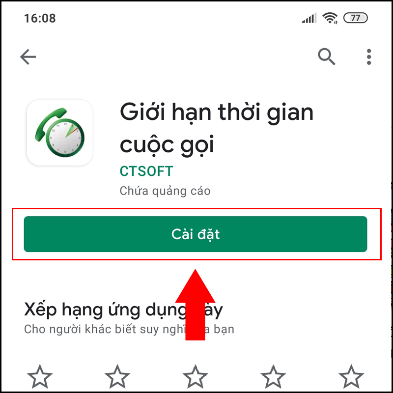 Tiến hành cài đặt