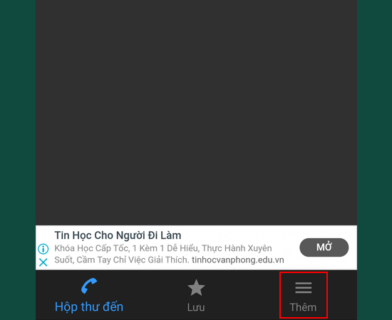 Bước 3: Chọn vào Thêm.
