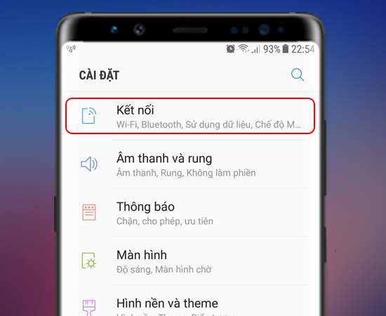 Bước 2: Tiếp theo bạn chọn Kết nối.