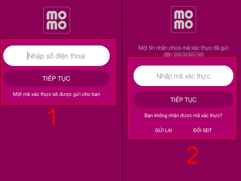 Tạo tài khoản Ví MoMo