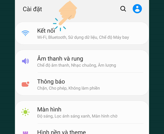 Bước 2: Chọn Kết nối.