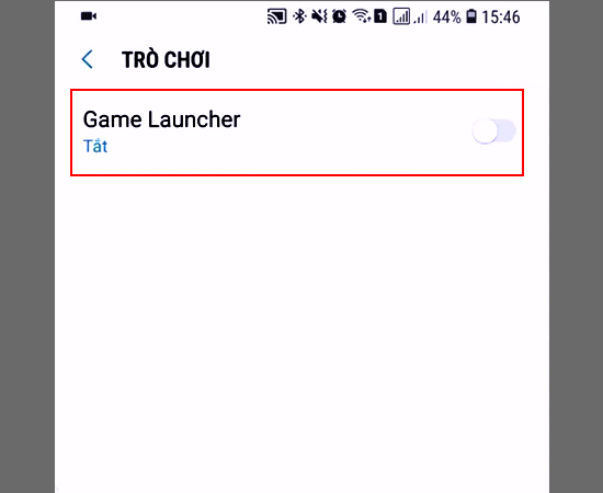 Bước 3: Chọn Game Launcher.