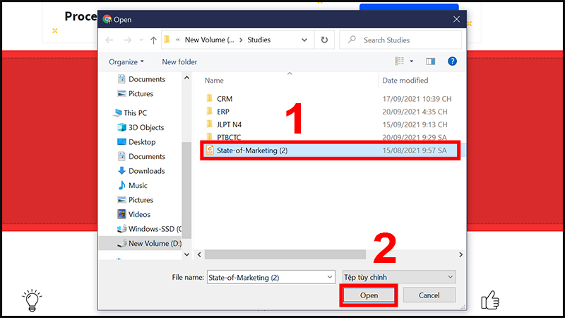 Chọn tệp PDF bạn muốn nén
