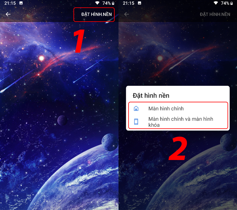 Đặt video làm hình nền