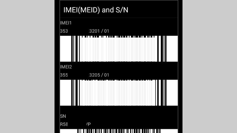 Lưu lại số IMEI1