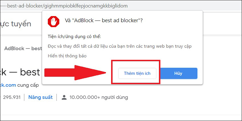 Tiện ích AdBlock - best ad blocker để chặn quảng cáo trên tất cả trang web