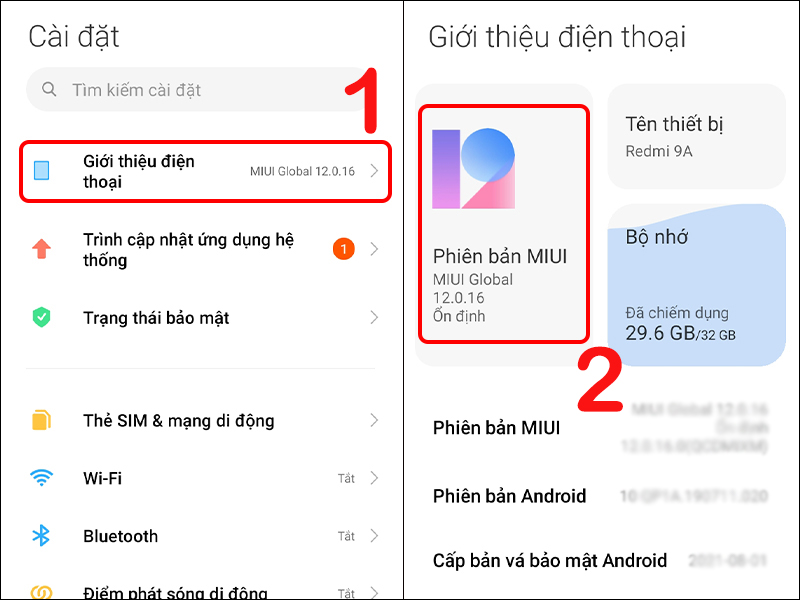 Cách cập nhật phần mềm cho điện thoại Xiaomi