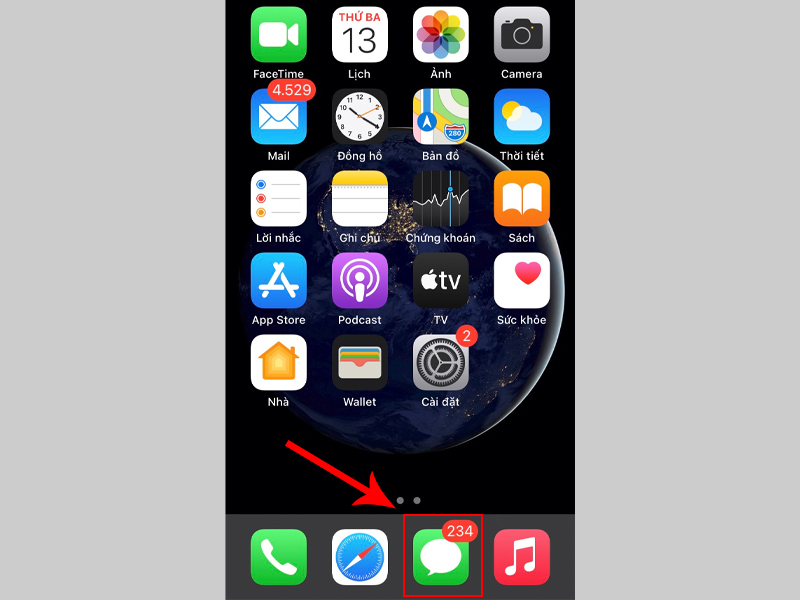 Mở Tin nhắn trên iPhone của bạn