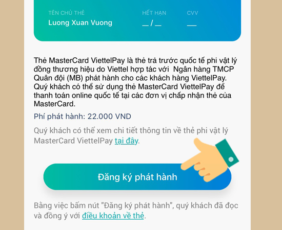 Bước 6: Nhấp vào Đăng kí phát hành.