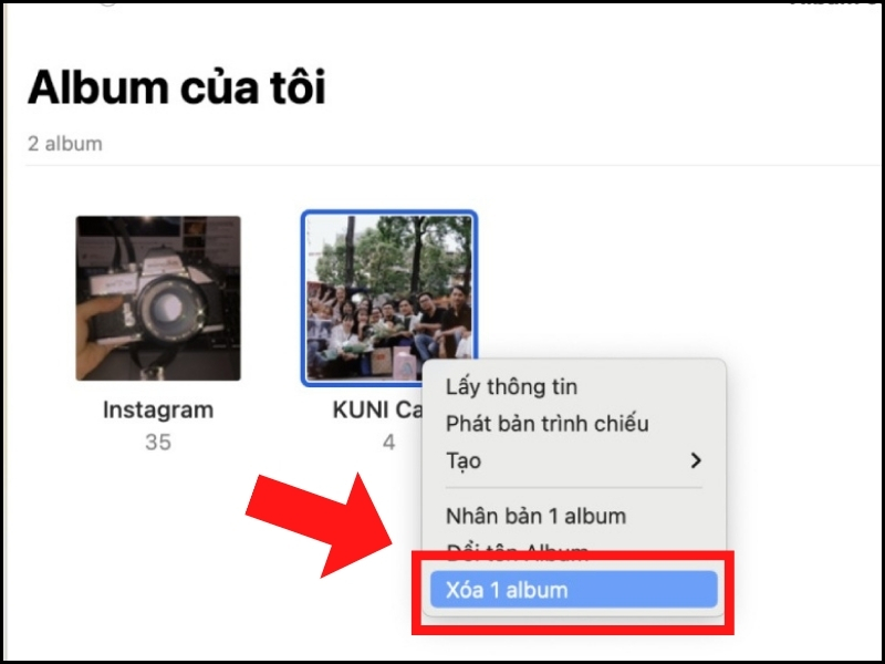 Click chuột phải 