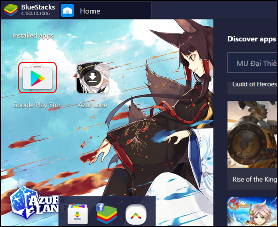 Mở Google Play Store
