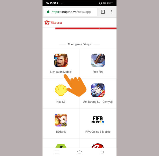 Chọn đúng game liên quân mobile