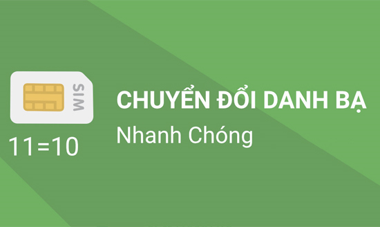 chuyển sim 11 số thành 10 số