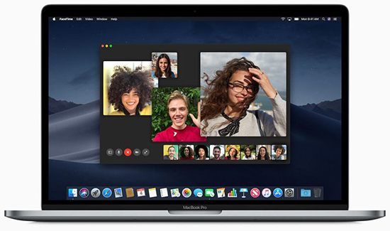 Trải nghiệm Group Facetime trên Macbook chạy macOS 10.14.1.