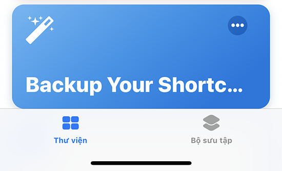 Backup Your Shortcuts