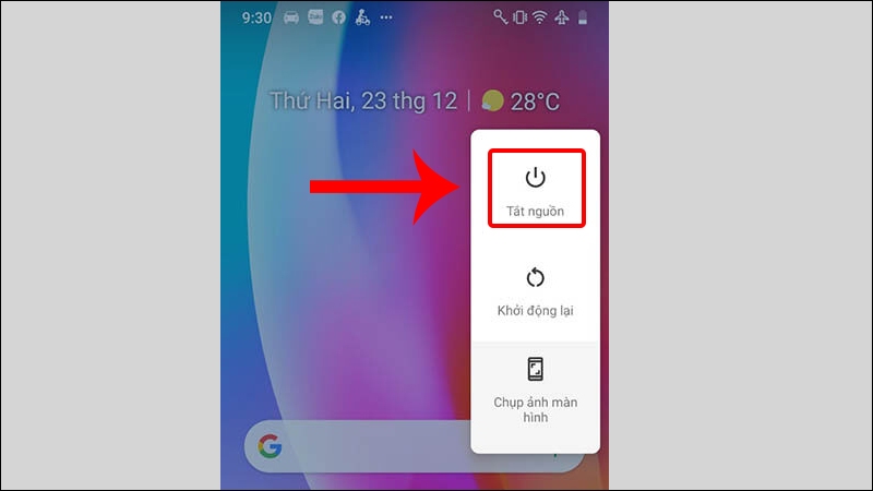 Tắt nguồn điện thoại