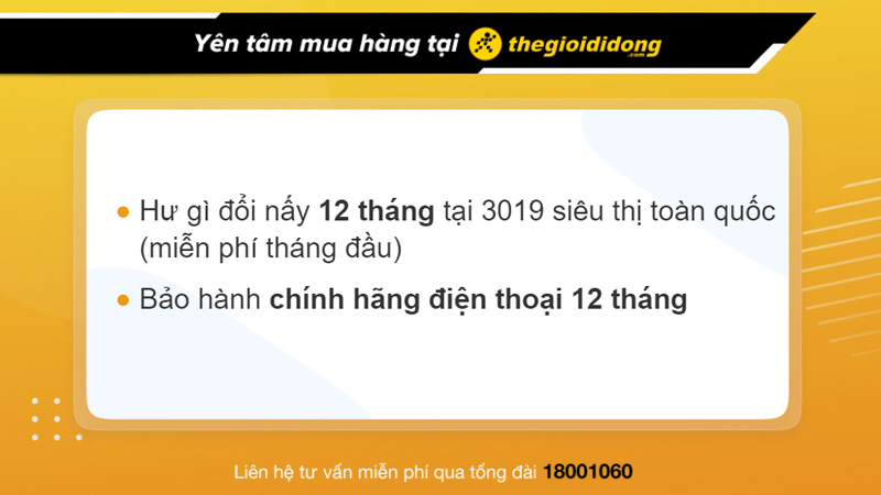 Chính sách bào hành khi mua iPhone tại Thế Giới Di Động