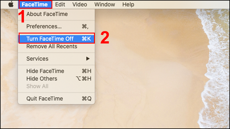 Tắt FaceTime