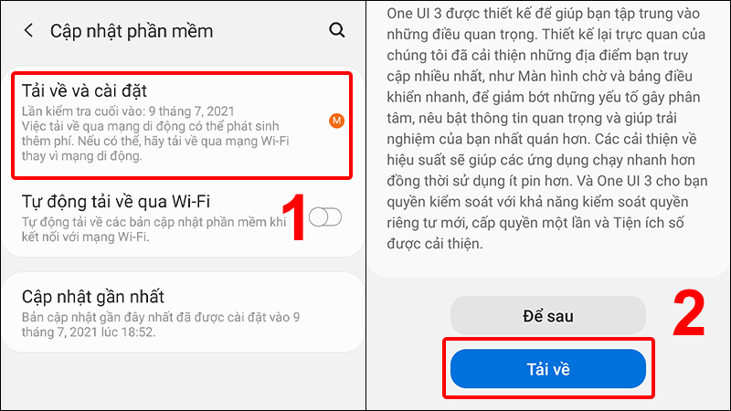 Nhấn vào Tải về và cài đặt và chọn Tải về