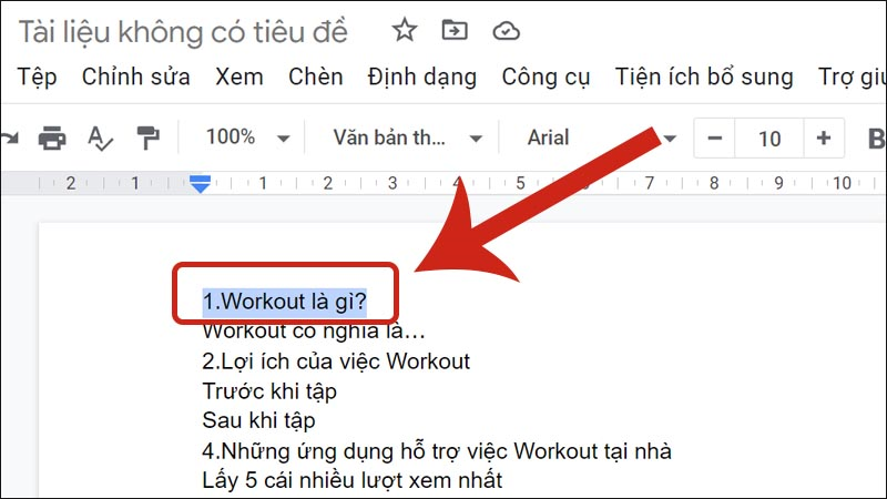 Chọn cụm từ cần chèn link