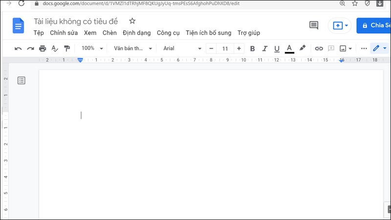 Bắt đầu thao tác với tài liệu trên Google Drive